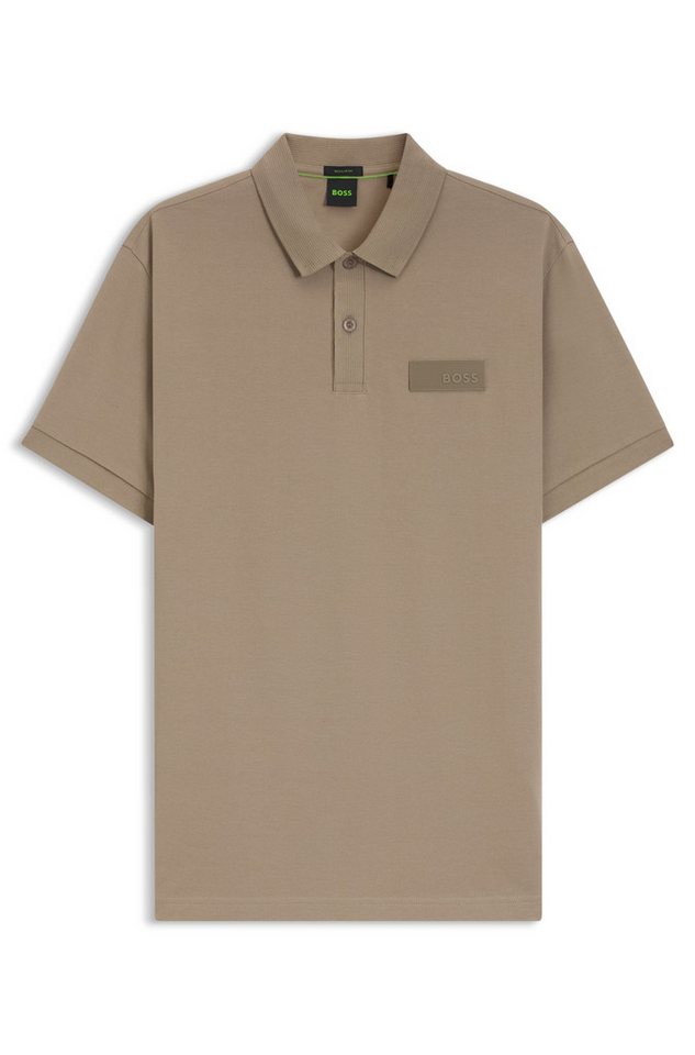 BOSS GREEN Poloshirt Paddy Logo Patch Regular Fit atmungsaktive Piqué-Webstruktur, Flachstrickkragen, gerader Schnitt – Bild 4 von 5