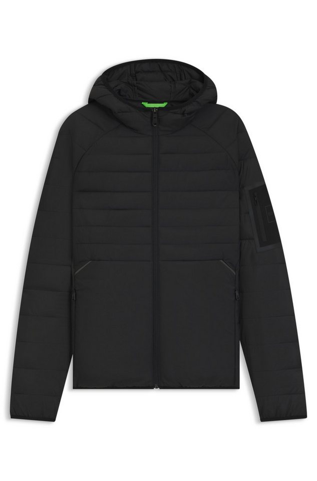 BOSS GREEN Steppjacke Kapuze, Regular Fit, reflektierende Details – Bild 5 von 5