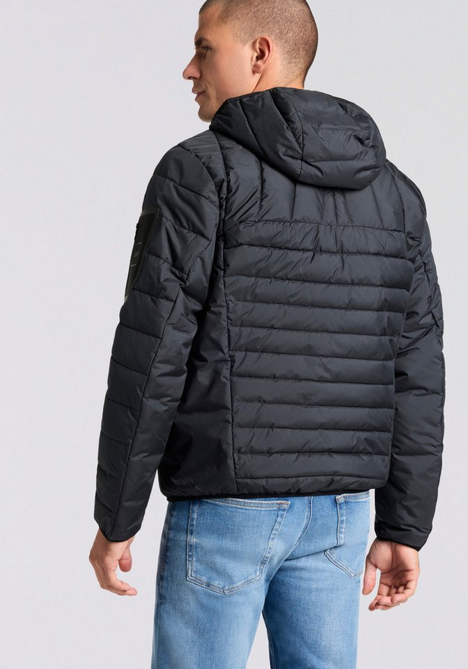 BOSS GREEN Steppjacke Kapuze, Regular Fit, reflektierende Details – Bild 2 von 5