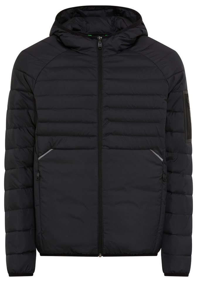 BOSS GREEN Steppjacke Kapuze, Regular Fit, reflektierende Details – Bild 4 von 5