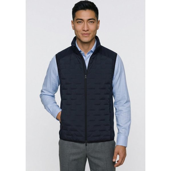 BOSS GREEN Steppweste Regular Fit, 2‑Wege‑Zipper, wattiert