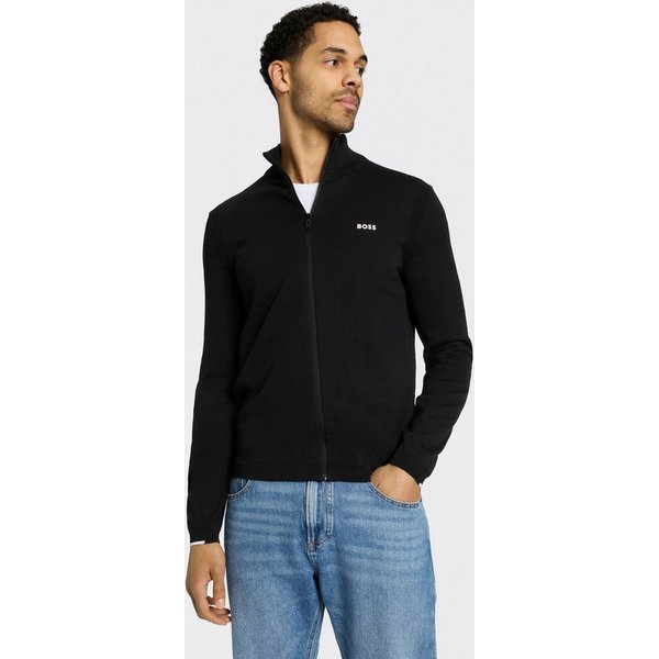 BOSS GREEN Strickjacke Ever-X mit Stehkragen, regular fit