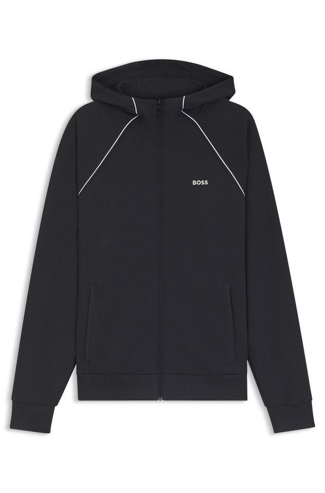 BOSS GREEN Sweatjacke mit Kapuze, Regular Fit, Eingrifftaschen – Bild 5 von 5