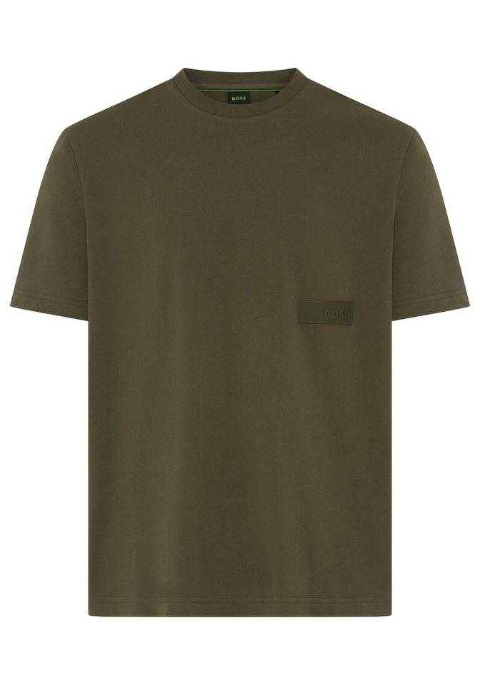 BOSS GREEN T-Shirt TS Structure 100% Cotton, Regular Fit, Rundhalsausschnitt – Bild 2 von 3