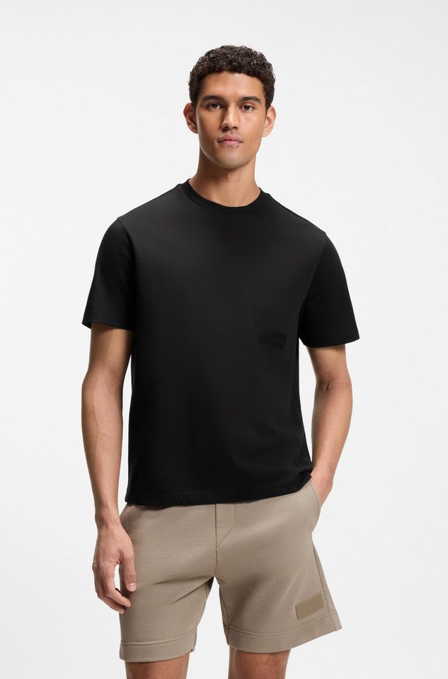 BOSS GREEN T-Shirt TS Structure 100% Cotton, Regular Fit, Rundhalsausschnitt – Bild 2 von 5