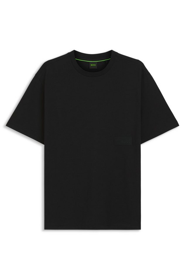 BOSS GREEN T-Shirt TS Structure 100% Cotton, Regular Fit, Rundhalsausschnitt – Bild 5 von 5