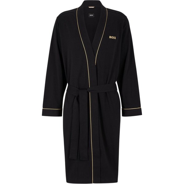 BOSS Herrenbademantel Xmas Kimono, Langform, Baumwolle