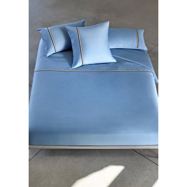 BOSS Home Bettwäsche BLINEA, Satin, 2 teilig, mit Label-Applikationen