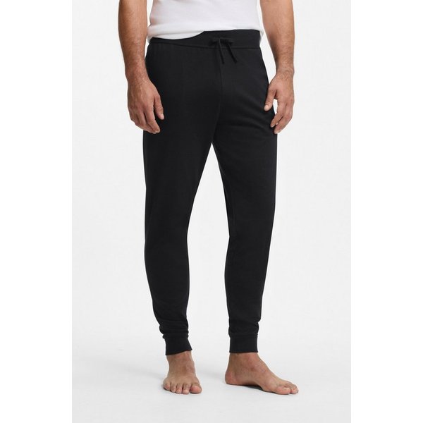 BOSS Jogginghose Authentic aus Baumwoll-Terry mit Streifen und Logo
