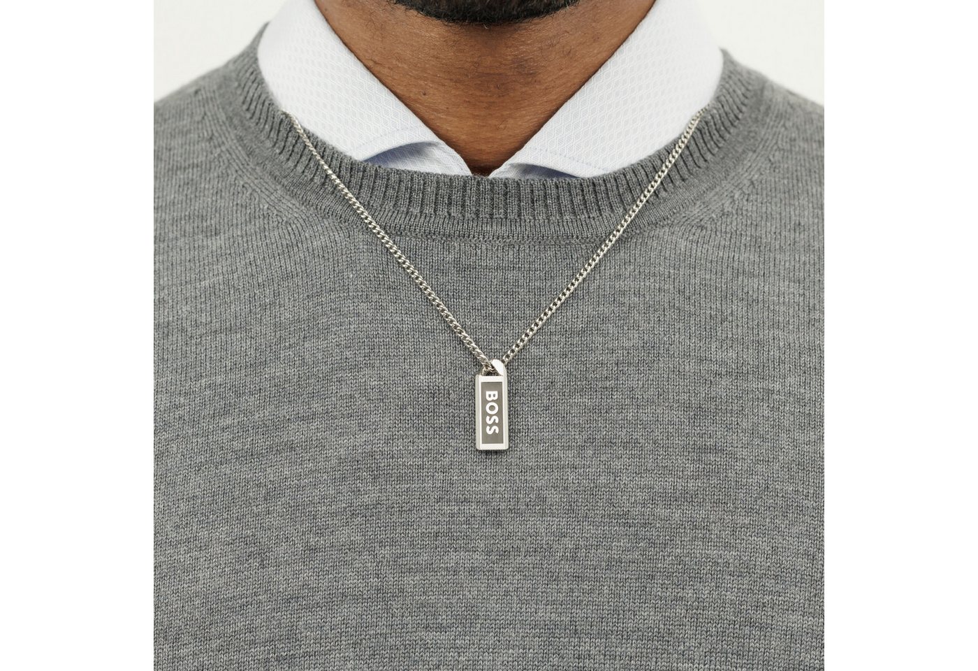 BOSS Kette mit Anhänger KASSY EMBLEM, mit Emaille – Bild 5 von 5