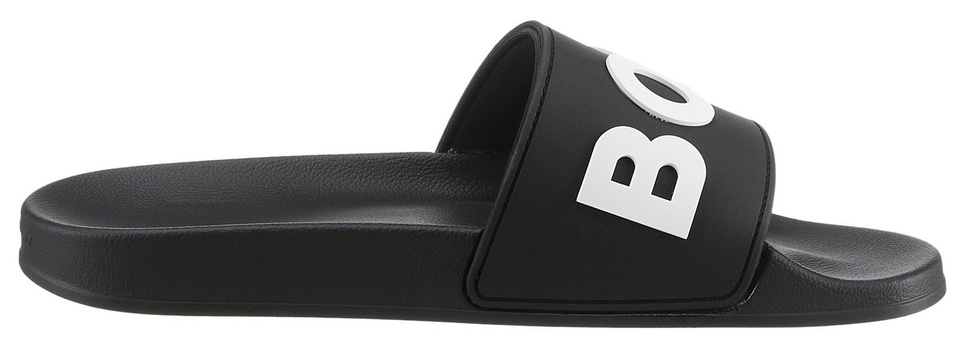 BOSS Kirk Slide Badepantolette, Sommerschuh, Poolslides, Schlappen, mit BOSS-Logoschriftzug – Bild 5 von 5