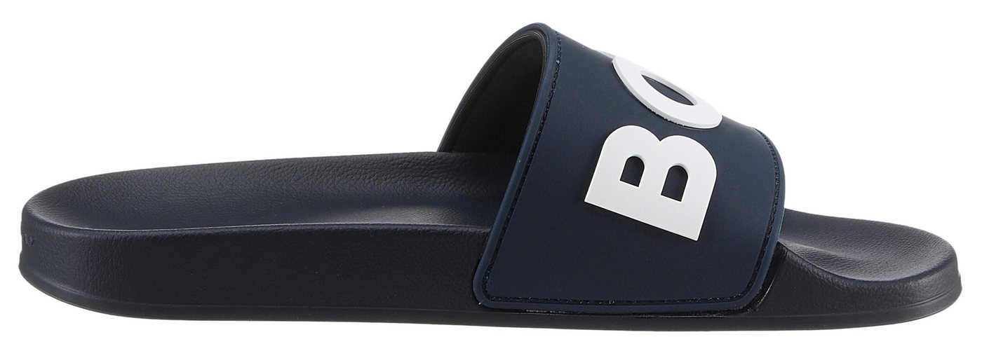 BOSS Kirk Slide Badepantolette, Sommerschuh, Poolslides, Schlappen, mit BOSS-Logoschriftzug – Bild 5 von 5