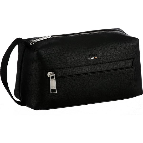 BOSS Kulturbeutel Ray_Washbag N., Herren Kosmetiktasche, Toilettentasche, Minibag mit Label