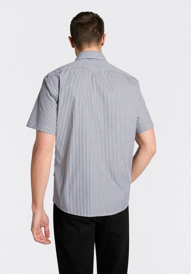BOSS Kurzarmhemd Button-down-Kragen Regular Fit, Baumwollmix – Bild 2 von 5