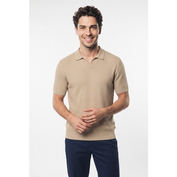BOSS Kurzarmpullover H-Natalo mit Polokragen, regular fit