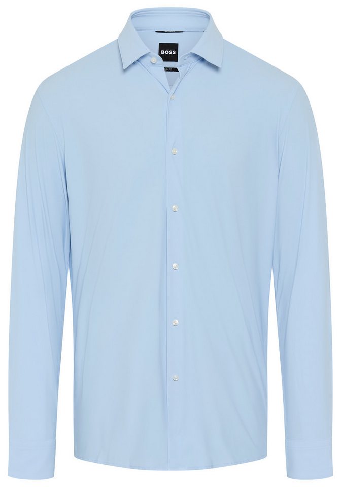 BOSS Langarmhemd HANK Kentkragen, Performance-Stretch-Jersey – Bild 2 von 3