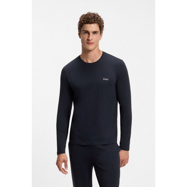 BOSS Langarmshirt Mix&Match LS mit Logoschriftzug