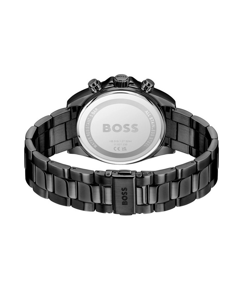BOSS Multifunktionsuhr HERO 2.0 1514271, Quarzuhr, Armbanduhr, Herrenuhr, Edelstahlarmband, analog, Tag – Bild 3 von 4
