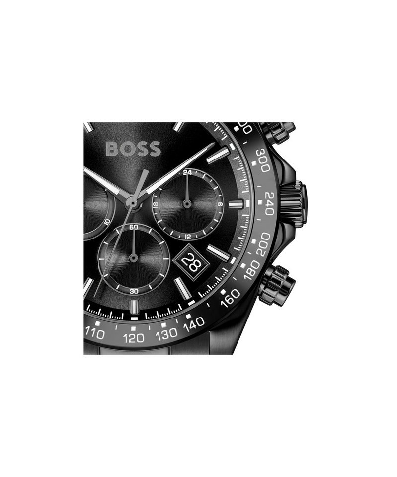 BOSS Multifunktionsuhr HERO 2.0 1514271, Quarzuhr, Armbanduhr, Herrenuhr, Edelstahlarmband, analog, Tag – Bild 4 von 4