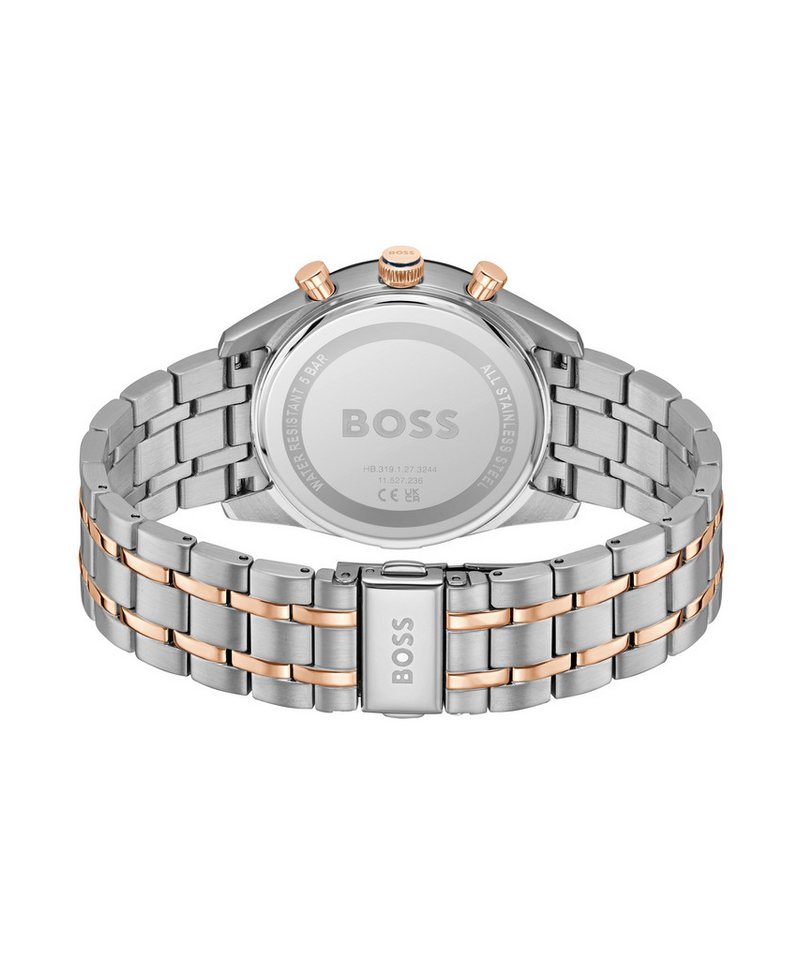 BOSS Multifunktionsuhr TOURMASTER 1514288, Quarzuhr, Armbanduhr, Herrenuhr, Edelstahlarmband, analog, Tag – Bild 3 von 5