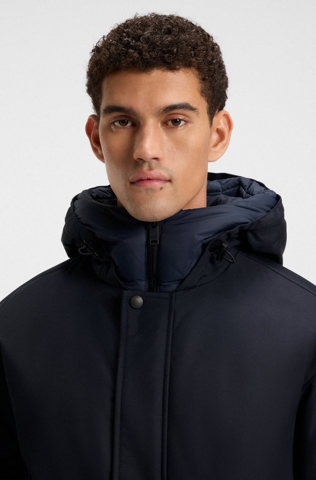 BOSS ORANGE Blouson Osis relaxed fit, mit wattierter Kapuze, verdeckter Reißverschluss – Bild 2 von 5