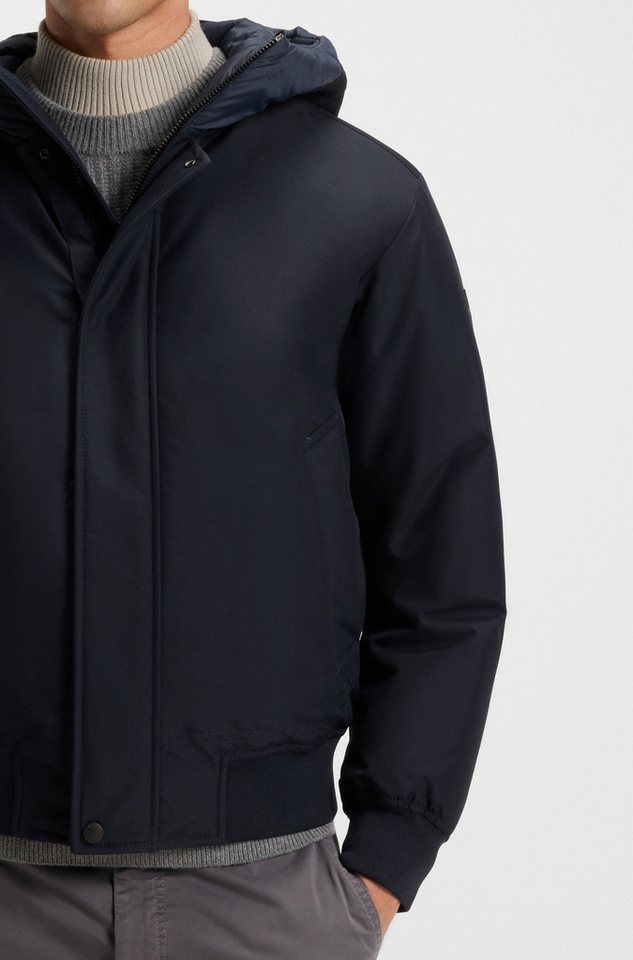 BOSS ORANGE Blouson Osis relaxed fit, mit wattierter Kapuze, verdeckter Reißverschluss – Bild 3 von 5