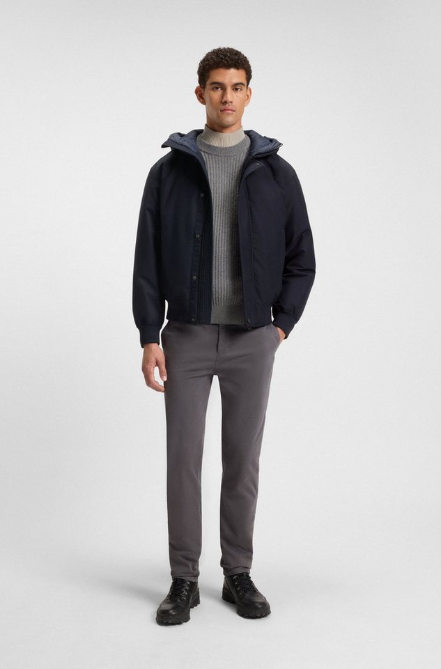 BOSS ORANGE Blouson Osis relaxed fit, mit wattierter Kapuze, verdeckter Reißverschluss – Bild 4 von 5