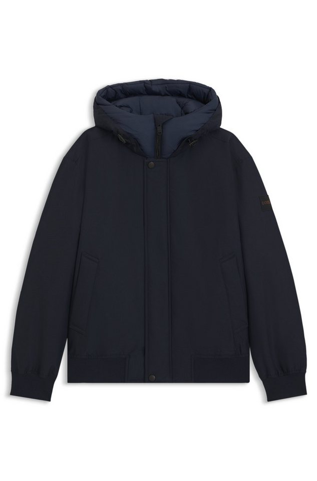 BOSS ORANGE Blouson Osis relaxed fit, mit wattierter Kapuze, verdeckter Reißverschluss – Bild 5 von 5