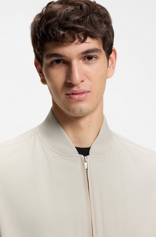 BOSS ORANGE Blouson Osruf Rippbündchen, Regular Fit, 2-wege-Reißverschluss – Bild 3 von 5