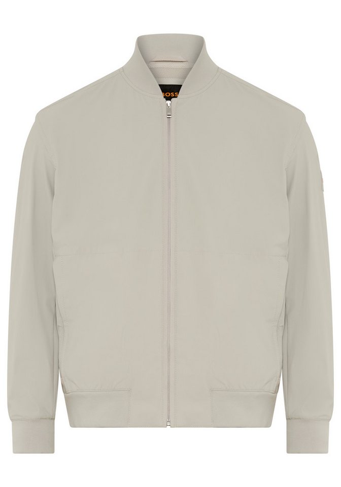 BOSS ORANGE Blouson Osruf Rippbündchen, Regular Fit, 2-wege-Reißverschluss – Bild 5 von 5