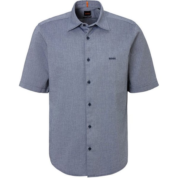 BOSS ORANGE Kurzarmhemd Rash mit tonigem Logo