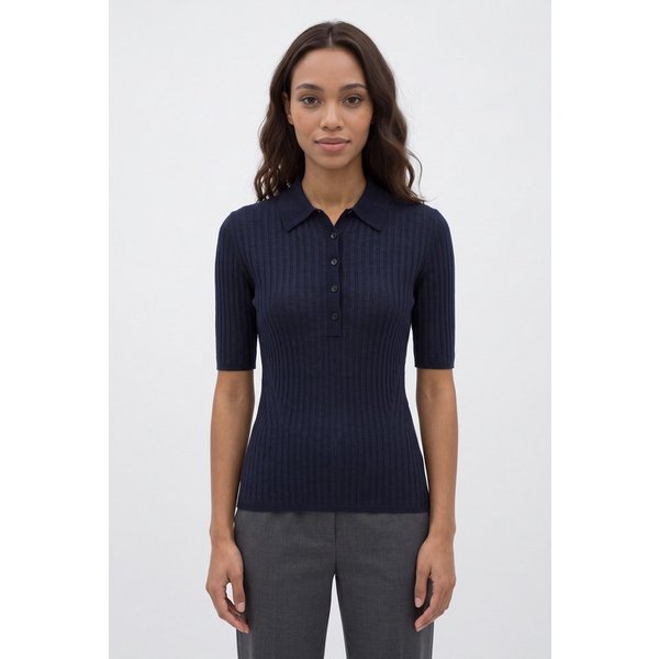 BOSS ORANGE Kurzarmpullover Fugano Premium Damenmode aus Schurwollmischung
