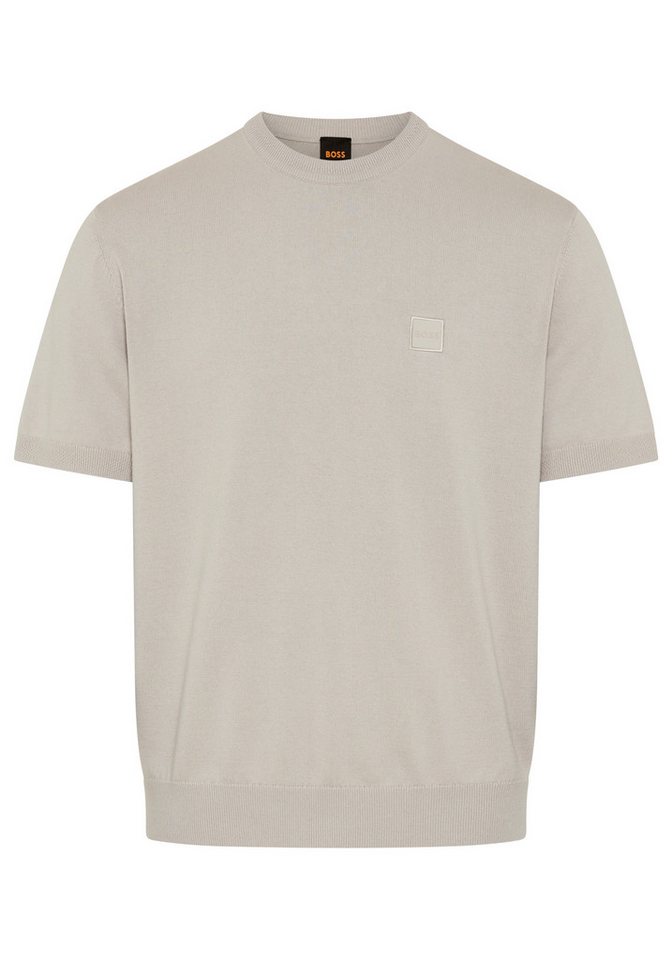 BOSS ORANGE Kurzarmpullover Kanacho mit Kaschmir-Anteil, Rundhals – Bild 2 von 3