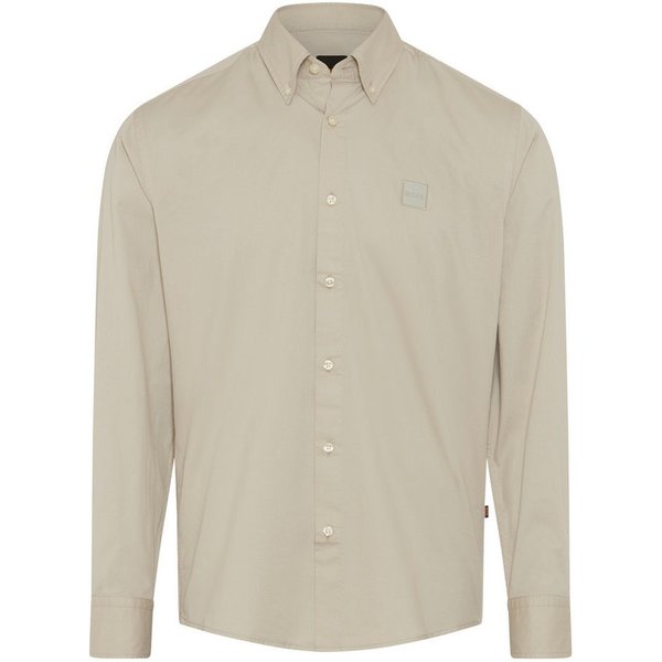 BOSS ORANGE Langarmhemd Ricoplus M Button-down-Kragen, Regular Fit, reine Baumwolle