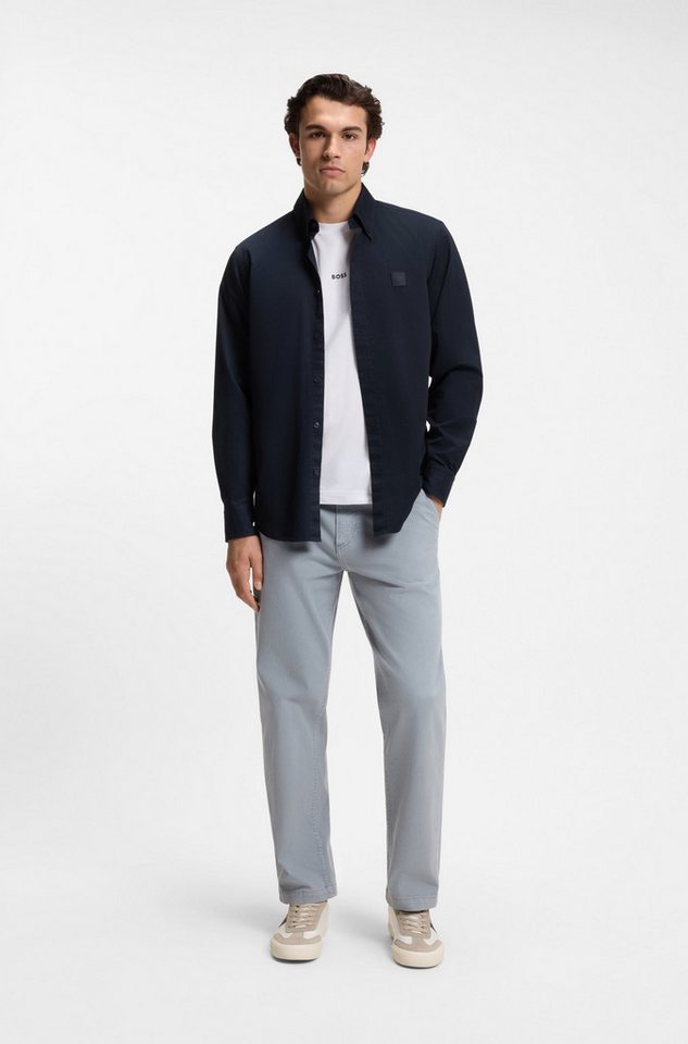 BOSS ORANGE Langarmhemd Ricoplus M Button-down-Kragen, Regular Fit, reine Baumwolle – Bild 5 von 5