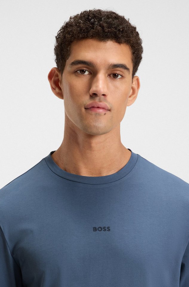 BOSS ORANGE Langarmshirt TChark Rundhalsausschnitt, Regular Fit, mit BOSS-Logo – Bild 2 von 5