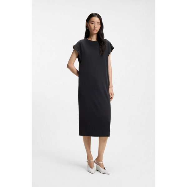 BOSS ORANGE Midikleid Endra Premium Damenmode mit Knotendetail, gerade geschnitten