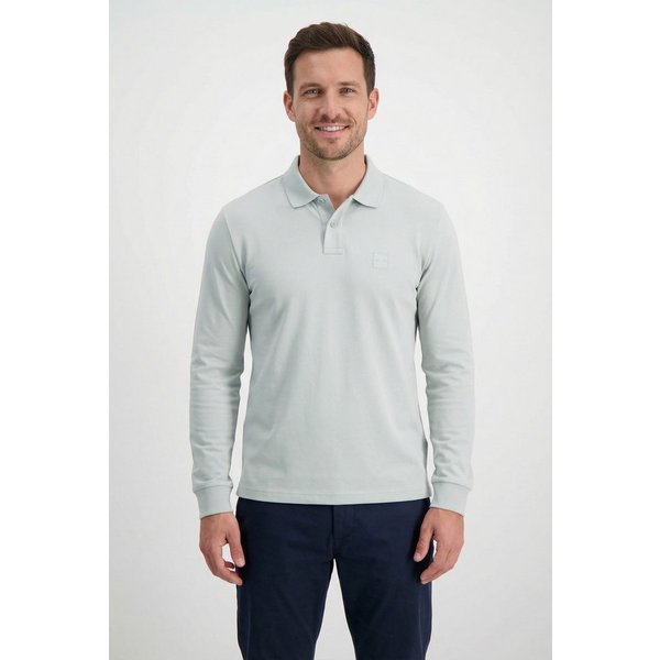 BOSS ORANGE Poloshirt Passerby Langarm Regular Fit Langarm Classic Stretch Pique Polo, pflegeleicht