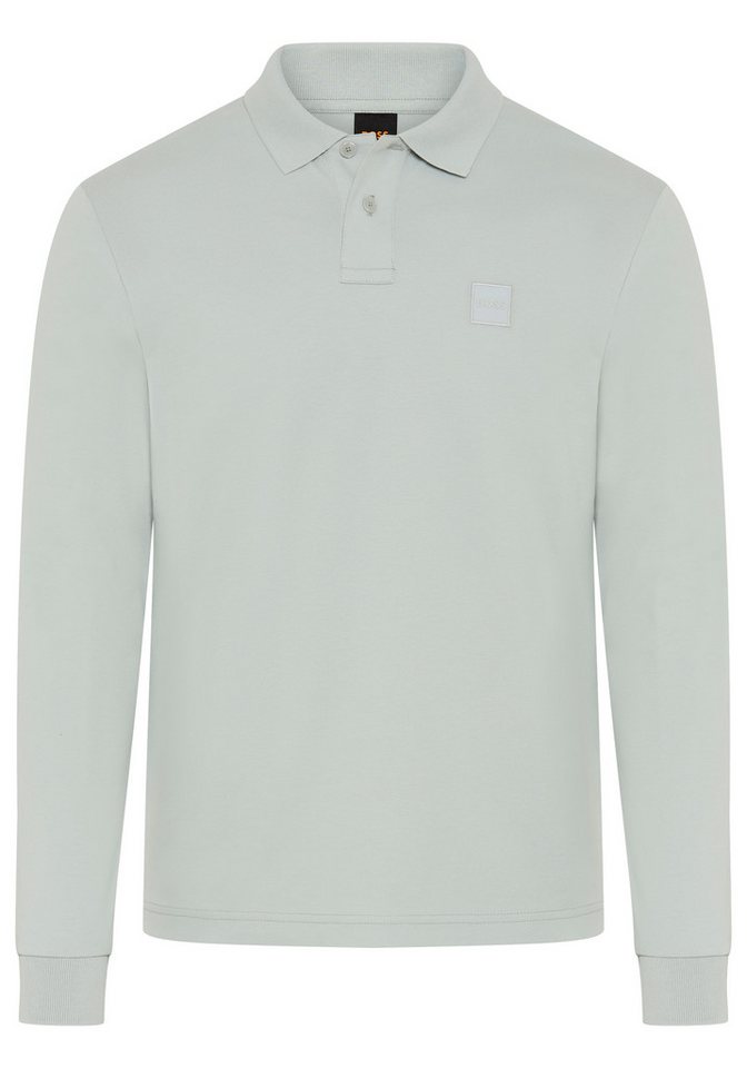 BOSS ORANGE Poloshirt Passerby Langarm Regular Fit Langarm Classic Stretch Pique Polo, pflegeleicht – Bild 2 von 3