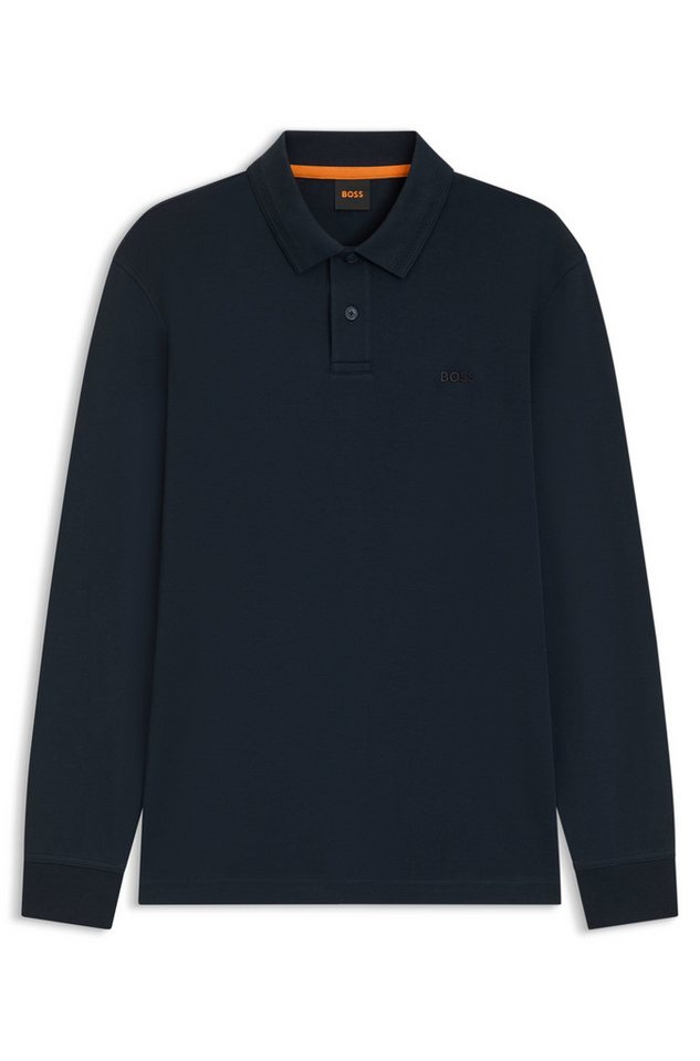 BOSS ORANGE Poloshirt Pe Interlock Langarm Polo mit Polokragen – Bild 4 von 5