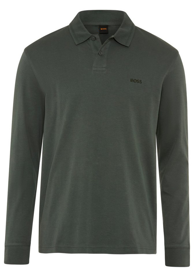 BOSS ORANGE Poloshirt Pe Interlock Langarm Polo mit Polokragen – Bild 4 von 5