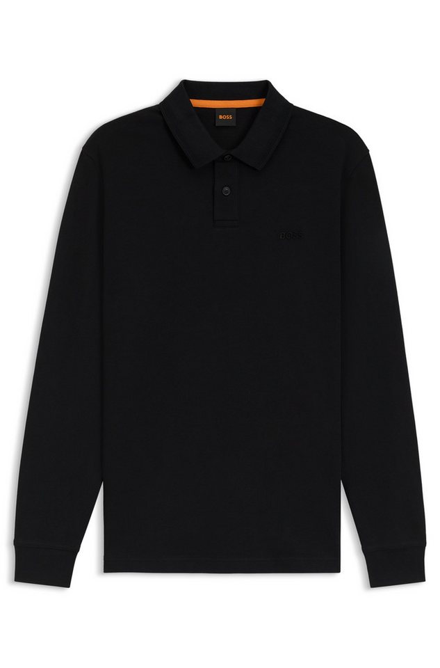 BOSS ORANGE Poloshirt Pe Interlock Langarm Polo mit Polokragen – Bild 4 von 5