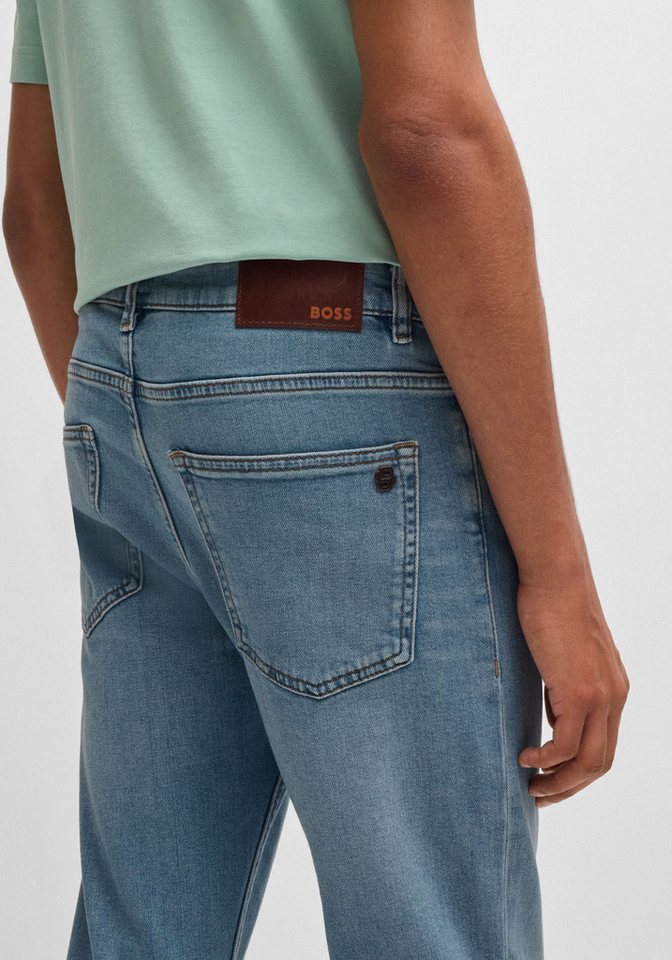 BOSS ORANGE Slim-fit-Jeans Delaware Soft-Motion-Denim Schmale Silhouette bei mittlerer Leibhöhe – Bild 5 von 5