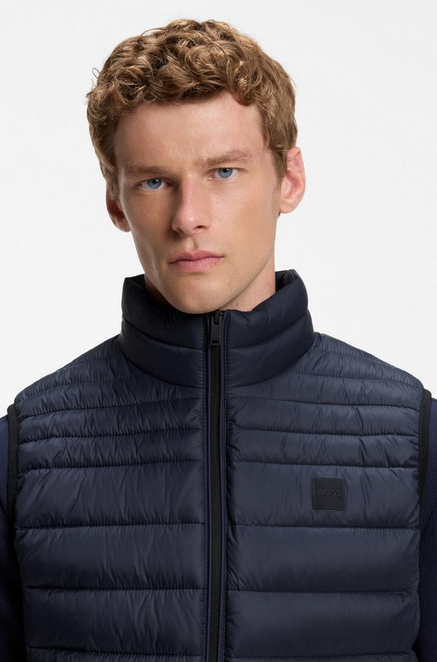 BOSS ORANGE Steppweste Odeno Stehkragen, slim fit, kurze Länge – Bild 3 von 5