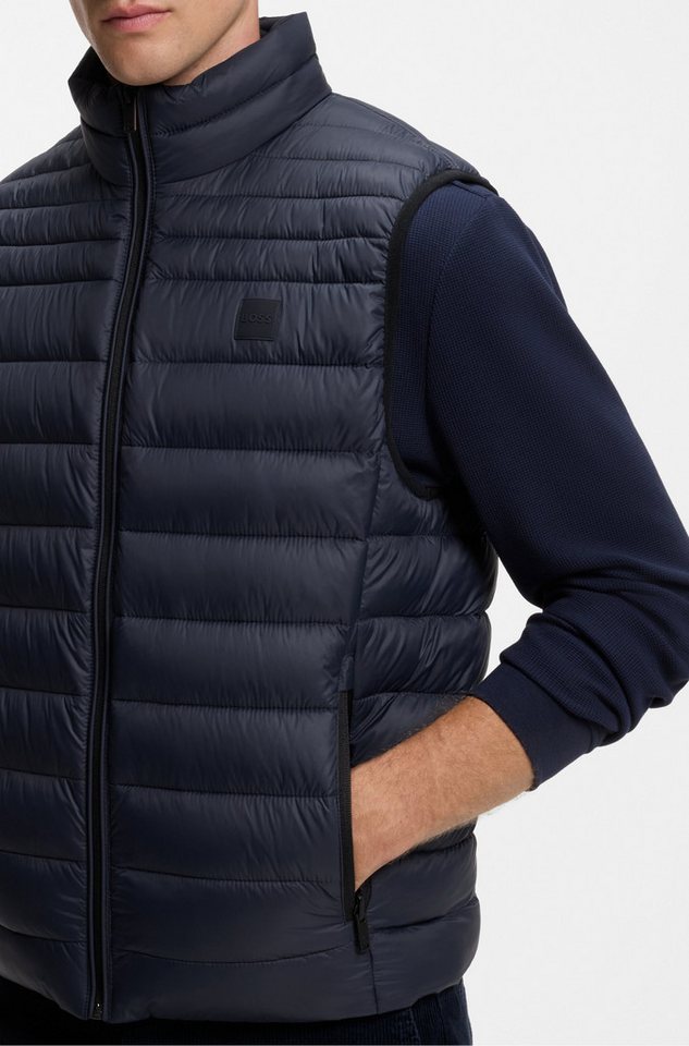 BOSS ORANGE Steppweste Odeno Stehkragen, slim fit, kurze Länge – Bild 5 von 5