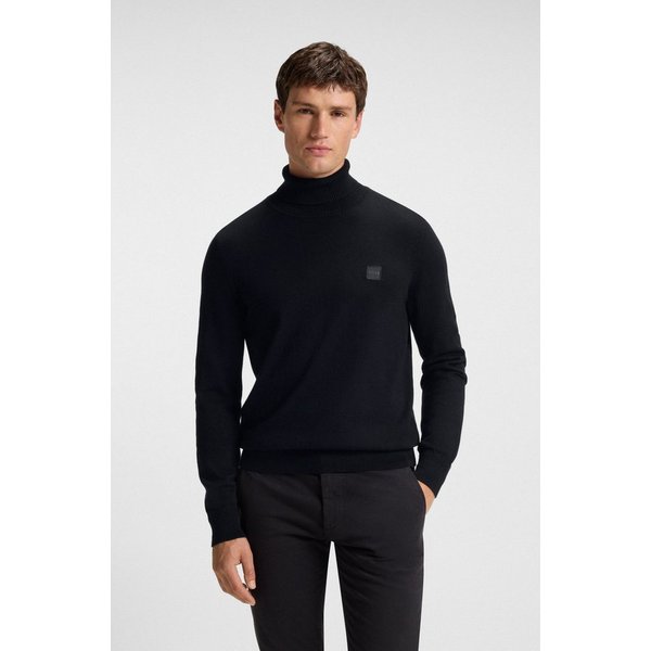 BOSS ORANGE Strickpullover Akiro Rollkragen Regular Fit, Feinstrick mit Kaschmir