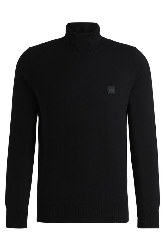 BOSS ORANGE Strickpullover Akiro Rollkragen Regular Fit, Feinstrick mit Kaschmir – Bild 5 von 5