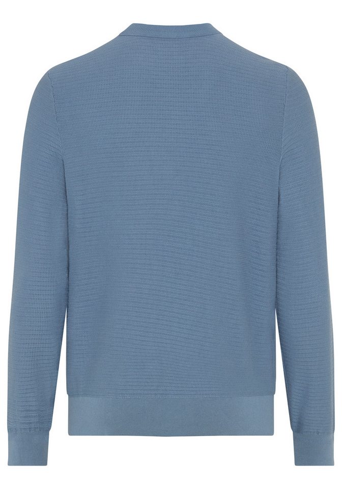 BOSS ORANGE Strickpullover Anion Cotton Cashmere Rundhalsausschnitt, Regular Fit, BOSS-Label – Bild 5 von 5