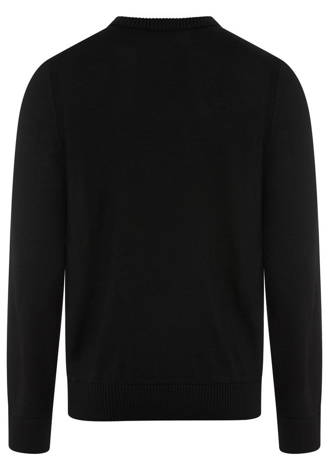 BOSS ORANGE Strickpullover Avac mit Schurwolle, Regular Fit, gesticktes Logo – Bild 3 von 3