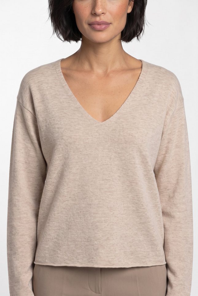 BOSS ORANGE Strickpullover Faprani Premium Damenmode aus einem Kaschmir-Woll-Mix, Relaxed Fit – Bild 2 von 5